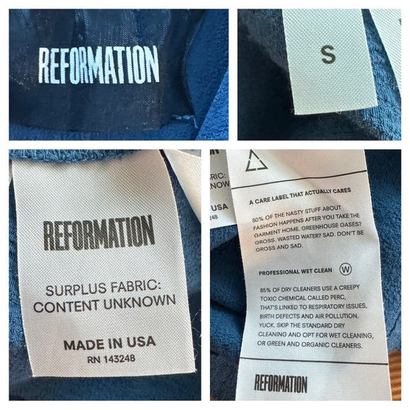 Reformation Corson Teal Lace Up Romper - Picture 10 of 14